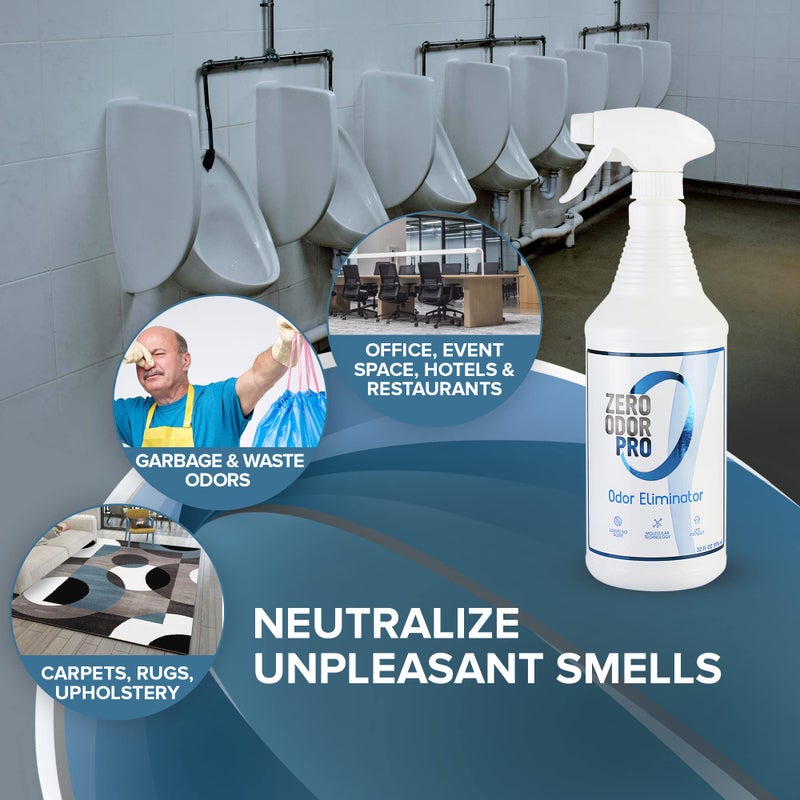 Zero Odor Pro - Commercial Strength Eliminator Odor Neutralizer, Room Deodorizer Odor Eliminator Musty Smell - Strongest Odor Eliminator Trigger Spray, (32-ounce) - Image 3